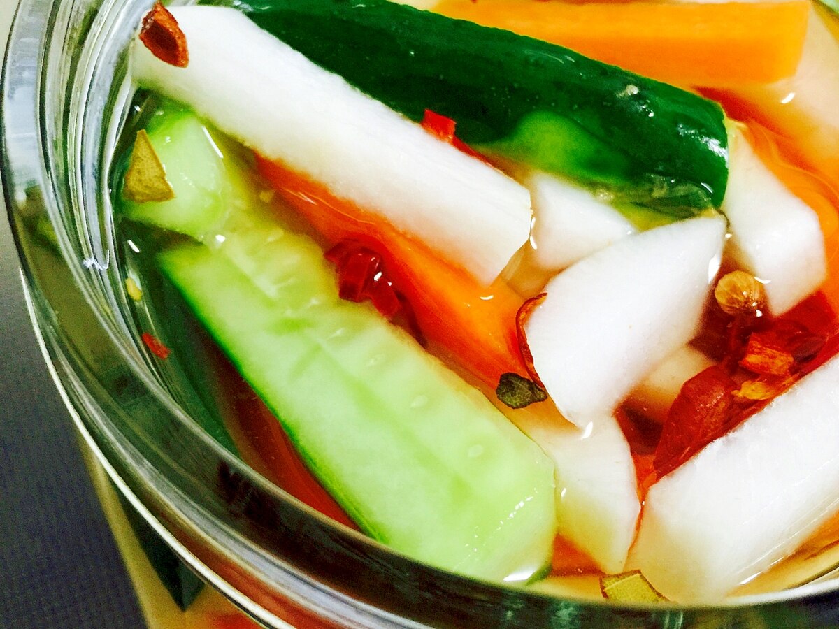 作り置き 冷蔵庫の野菜で ありものピクルス レシピ 作り方 By Toytoy Saori05 楽天レシピ